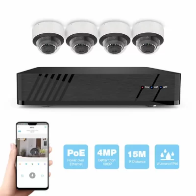 PoE and WiFi connectivity for easy and reliable video surveillance setup.