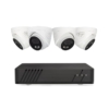 PoE NVR recorder for 8 channel security system with 4MP/5MP camera compatibility.