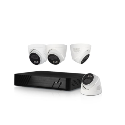 8 Channel PoE NVR kit with 6 cameras - 4MP/5MP Full HD surveillance system.