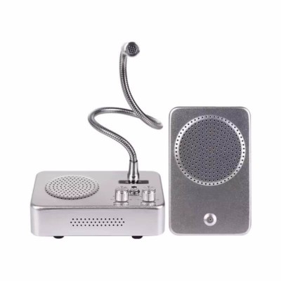 Dual-way window intercom system for business and banks with clear audio and durable design.